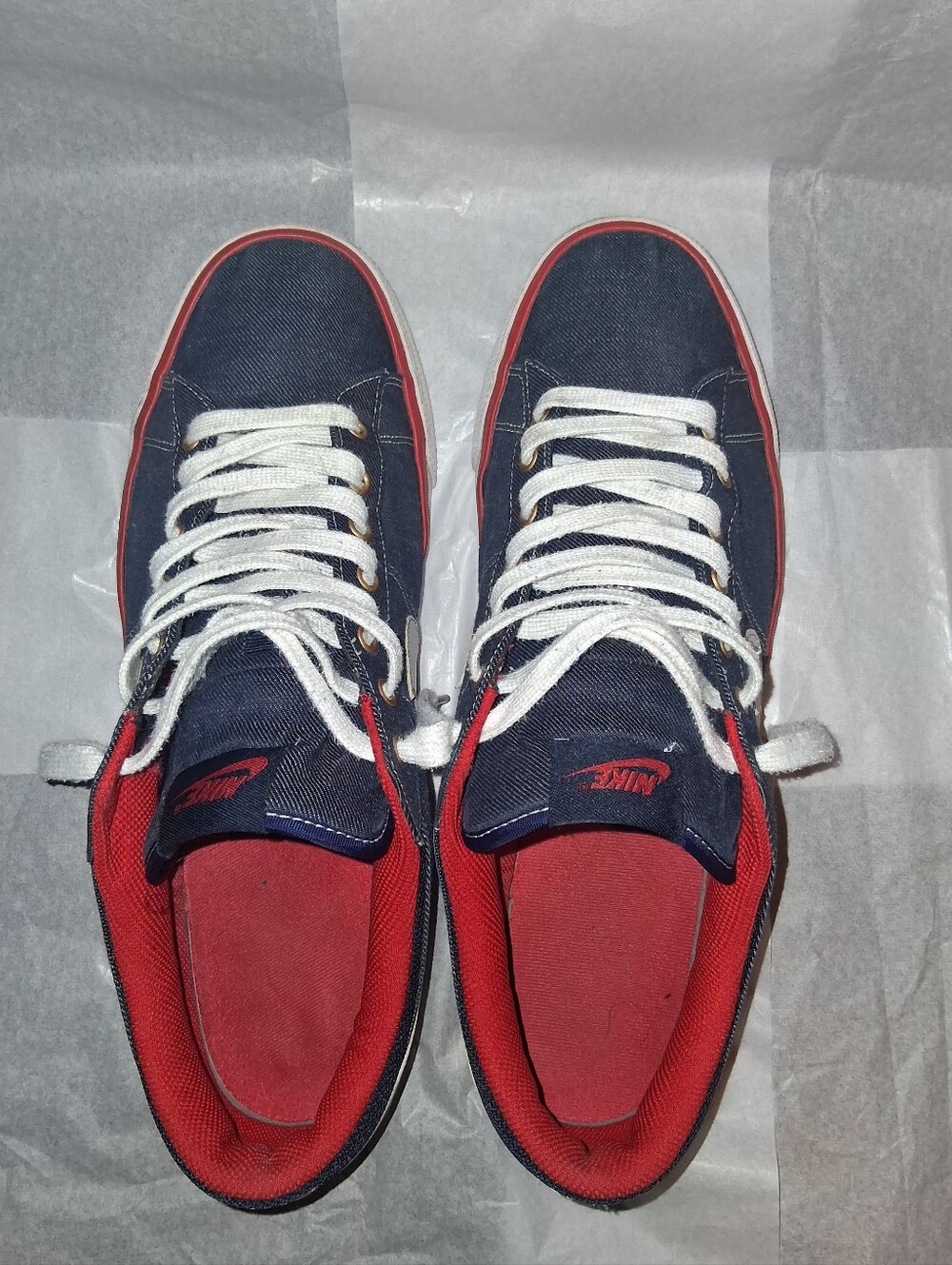 Nike Denim Blue Jean Sneakers, Men 13 - Picture 4 of 7